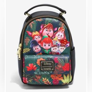 BNWT Loungefly Disney Peter Pan & Lost Boys Chibi Jungle Mini Backpack Exclusive